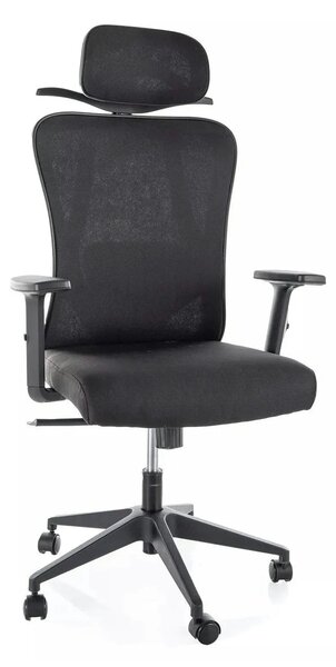 Scaun de birou Q-080 M, negru, 67x50x115/125 cm