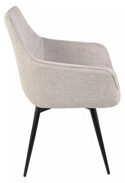 Scaun SERVIO, bej deschis - Brego 31, stofa clasica/metal, 55x58x88 cm