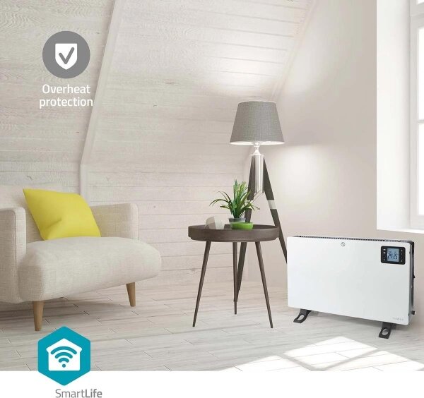 Nedis HTCO50WTW - Încălzitor electric/convector 750/1250/2000W/230V WT + DO