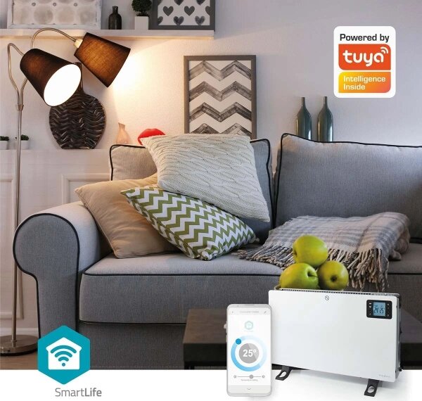 Nedis HTCO50WTW - Încălzitor electric/convector 750/1250/2000W/230V WT + DO