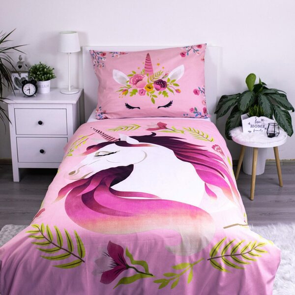 Lenjerie de pat copii Unicorn - Unicorn | 140 x 200 cm / 70 x 90 cm