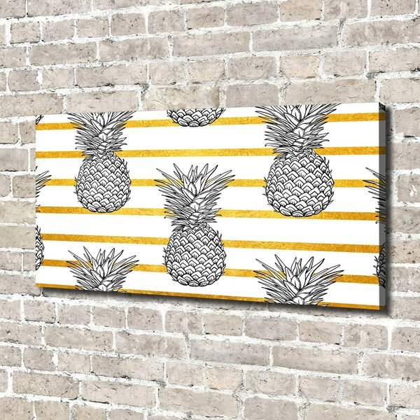 Tablou canvas benzi de ananas