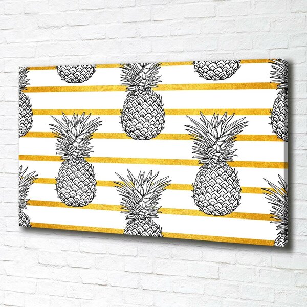 Tablou canvas benzi de ananas
