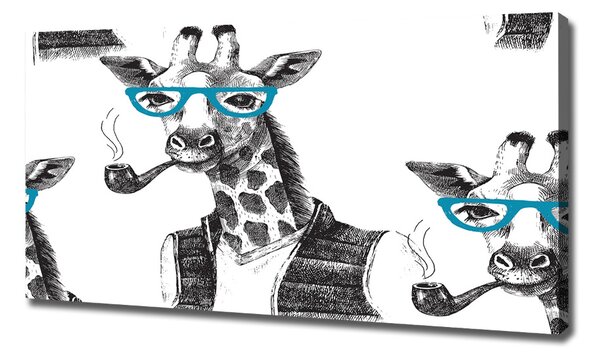 Pictură pe pânză ochelari Giraffe