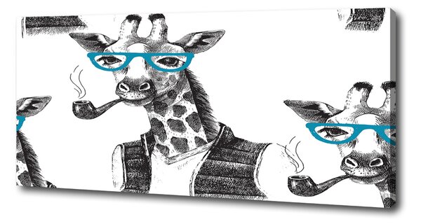 Pictură pe pânză ochelari Giraffe