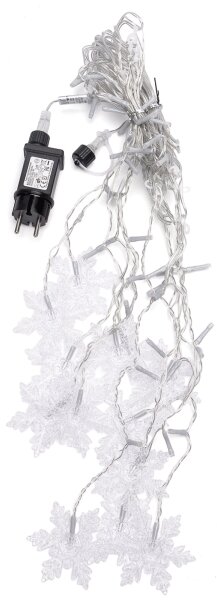 Aigostar - Ghirlandă LED de Crăciun pentru exterior 120 LED/6 W/230 V/8 funcții 3 x 0,7 m IP44 alb cald + telecomandă