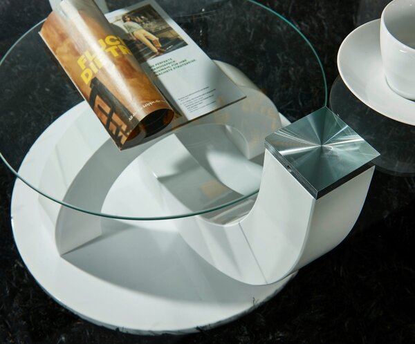 Masuta de cafea Boston sticla 110/60/40 cm
