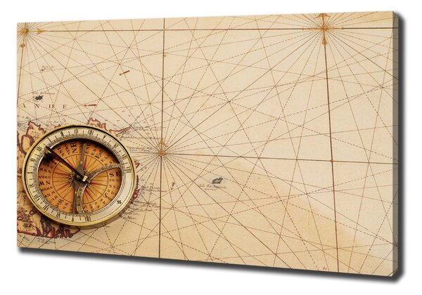 Tablou canvas Compass pe hartă