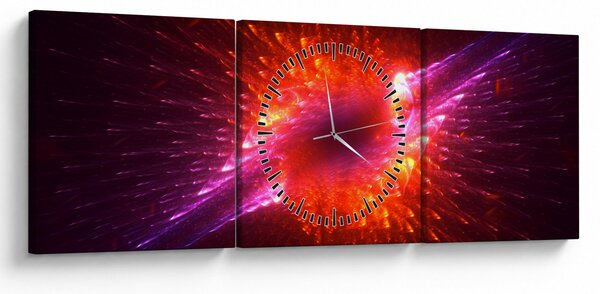 Tabloul modern abstract cu spini (cu ceas) (90x30 cm)