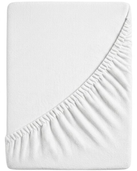 Cearsaf Frotir cu elastic 90x200 cm alb
