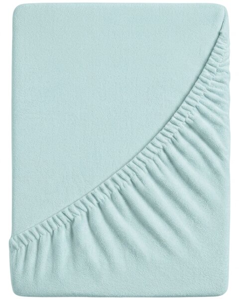 Cearsaf Frotir cu elastic 90x200 cm turcoaz