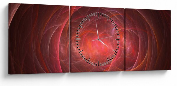 Tabloul modern abstract (cu ceas) (90x30 cm)