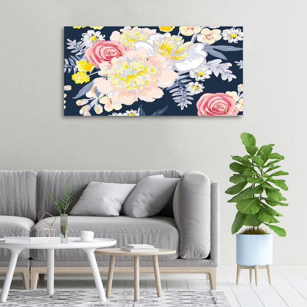 Pictură pe pânză model floral