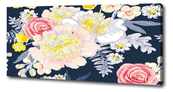 Pictură pe pânză model floral