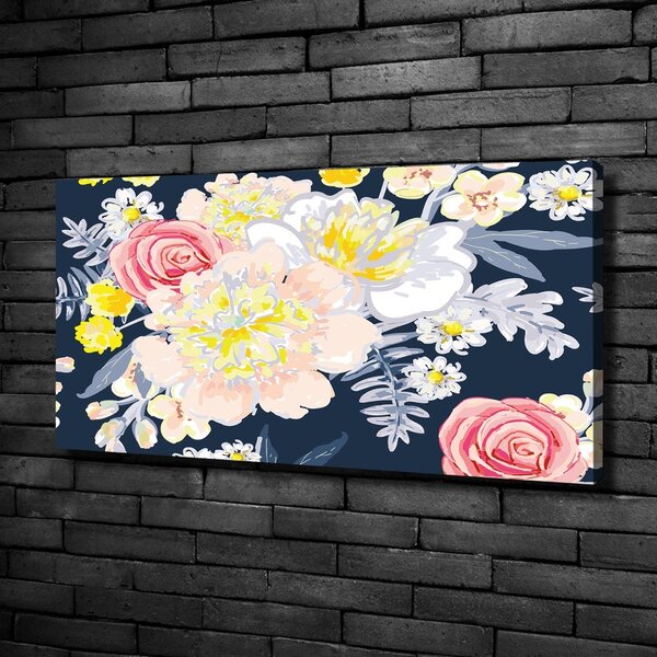 Pictură pe pânză model floral