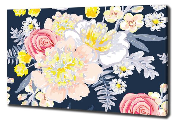 Pictură pe pânză model floral