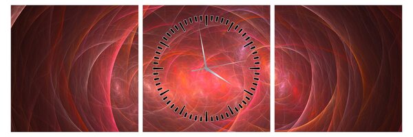 Tabloul modern abstract (cu ceas) (90x30 cm)