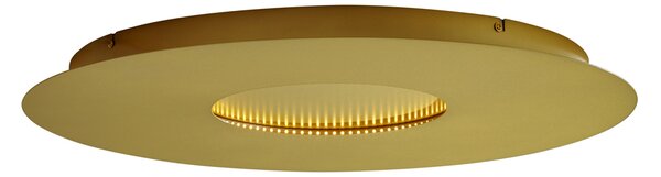 Plafonieră modernă aurie 60cm incl. LED cu 3 trepte de intensitate luminoasă - Morning