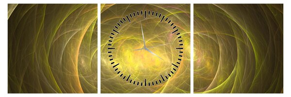 Tabloul modern abstract (cu ceas) (90x30 cm)