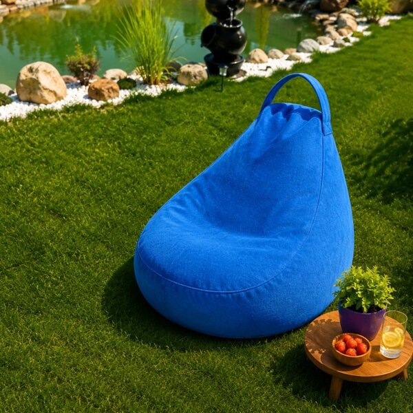 Fotoliu Bean Bag interior-exterior Albastru
