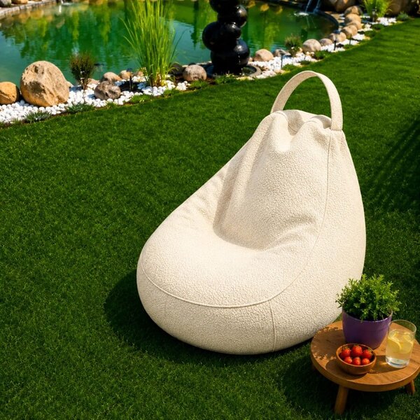 Fotoliu Bean Bag interior-exterior Crem