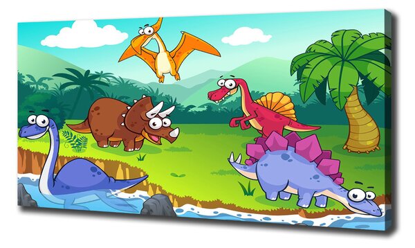 Tablou pe pânză canvas dinozauri