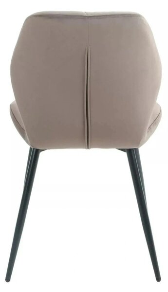 Scaun RICK, cappuccino - Bluvel 38, stofa catifelata/metal, 48x56x86 c