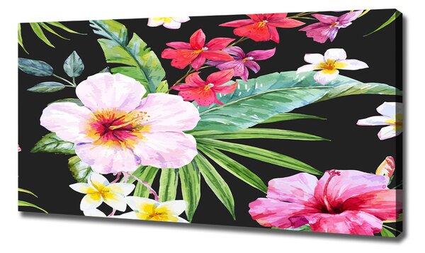 Print pe canvas flori Hawaii