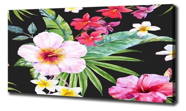 Print pe canvas flori Hawaii