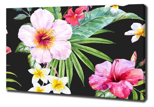 Print pe canvas flori Hawaii