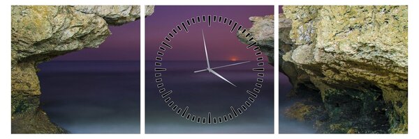 Tablou - recif de mare (cu ceas) (90x30 cm)