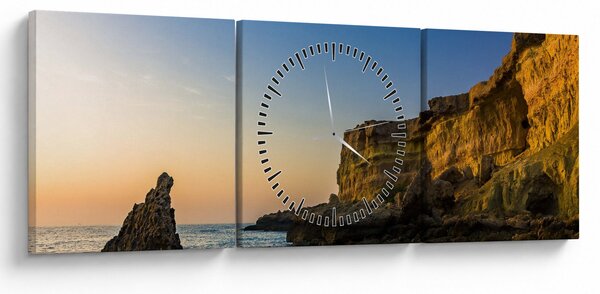 Tablou - recif de mare (cu ceas) (90x30 cm)