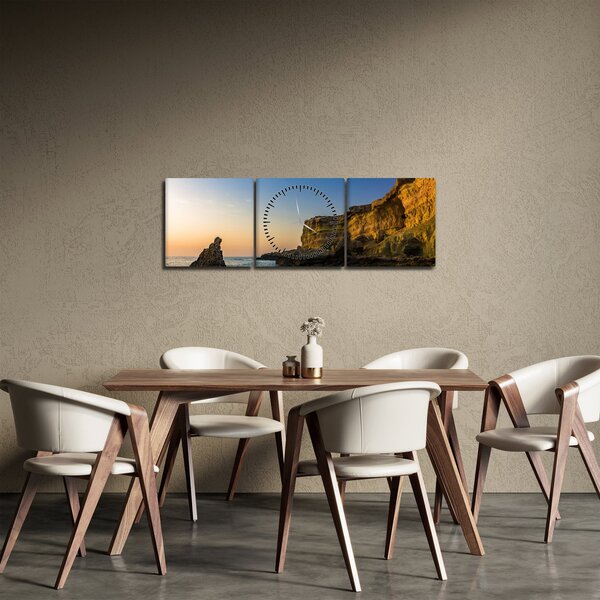 Tablou - recif de mare (cu ceas) (90x30 cm)