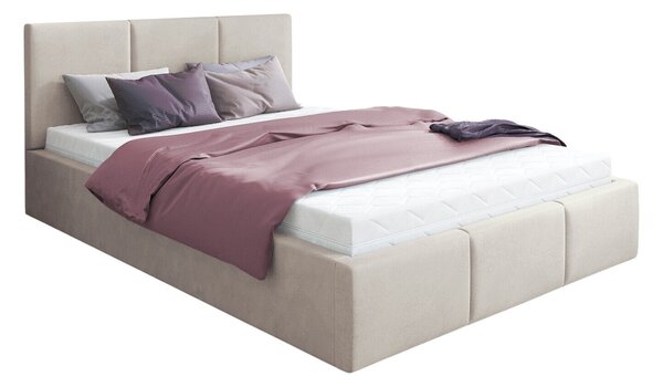 Pat Fairfield 109Dublu, Maro deschis, 160x200, Tapiterie, Somiera patSomiera pat, 17x21x9cm