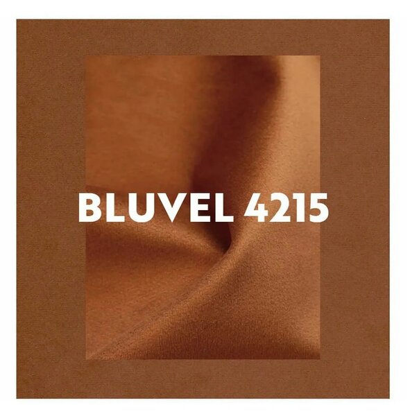 Fotoliu CARMEN, stofa catifelata caramiziu - Bluvel 4215, 72x75x99 cm