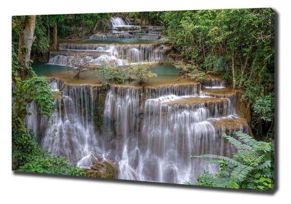 Pictură pe pânză Cascada din pădure