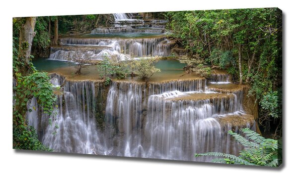 Pictură pe pânză Cascada din pădure