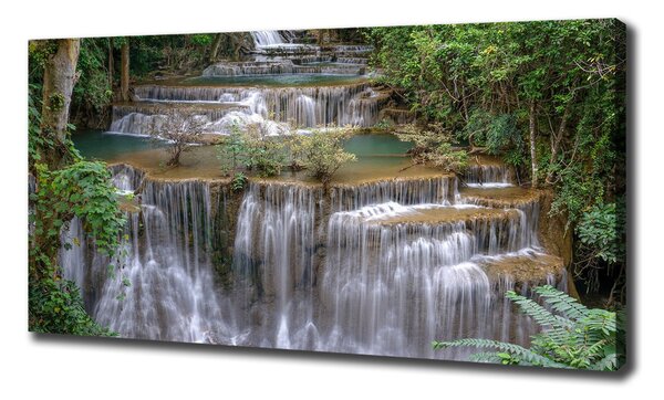 Pictură pe pânză Cascada din pădure