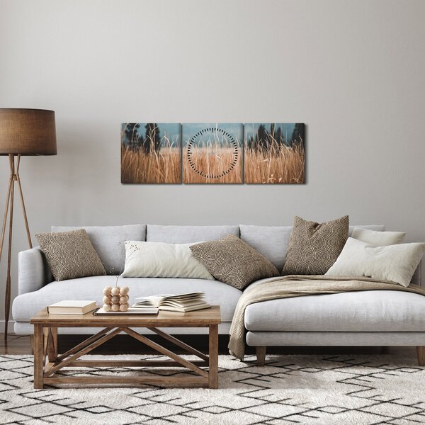 Tablou - detaliu spațiului de luncă (cu ceas) (90x30 cm)