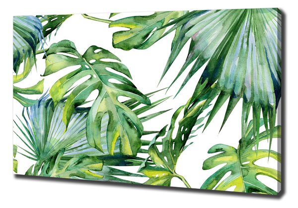 Tablou canvas frunze tropicale