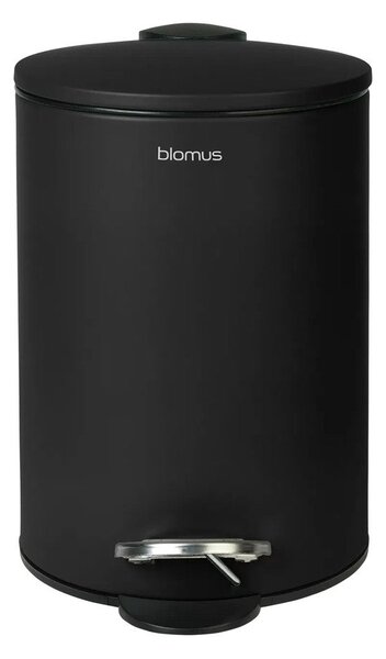 Coș de gunoi negru cu pedală din oțel 3 l Tubo – Blomus