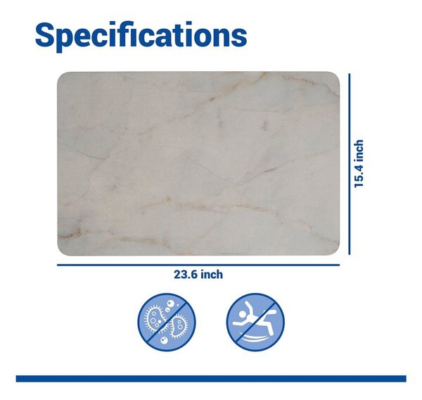 Covoraș de baie taupe din diatomit 39x60 cm Itamos – Wenko