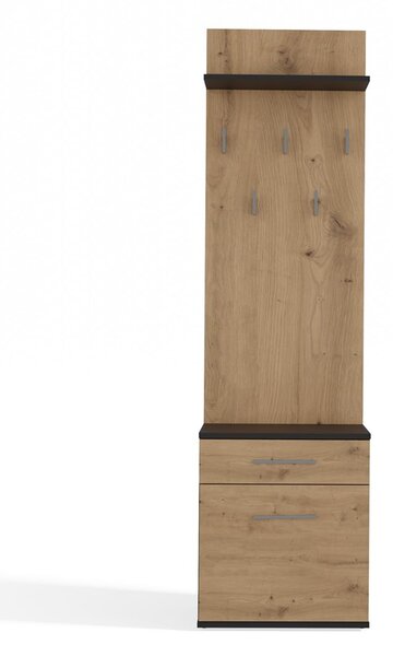 Set mobilier hol Dialogos 2 (antracit + stejar artisan). Promo -19%. 1132565