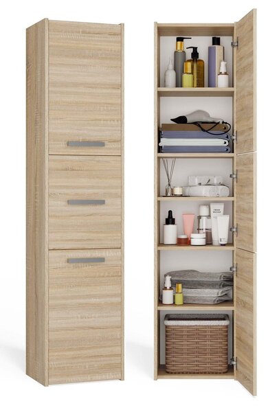 Dulap de baie Samways 4 (stejar sonoma). Promo -23%. 1132967