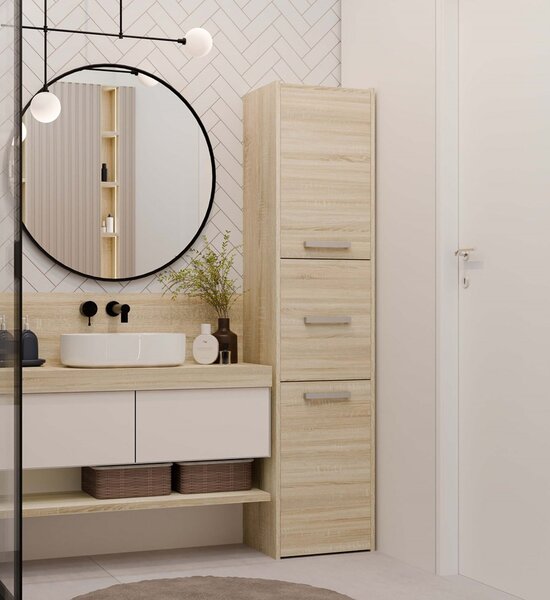 Dulap de baie Samways 4 (stejar sonoma). Promo -23%. 1132967