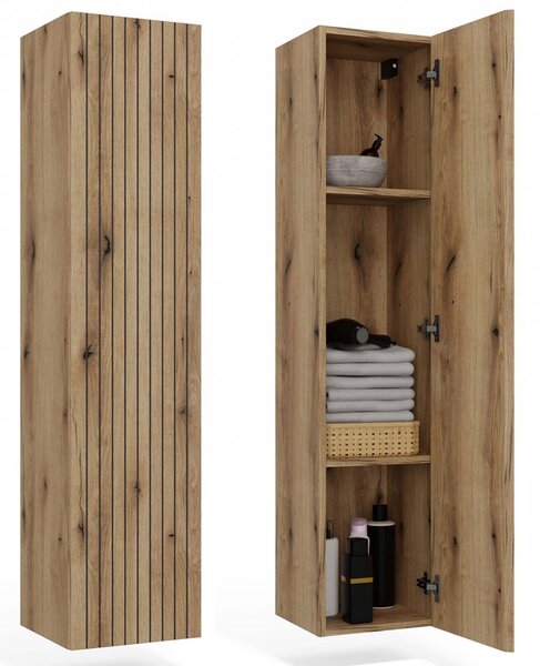 Dulap de baie suspendat Terca 1 (stejar evoke). Promo -18%. 1133034
