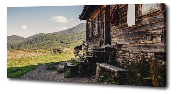 Print pe pânză Casa de lemn de munte
