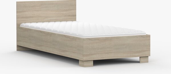 Pat de o persoană 90 cm Oleg III (Stejar sonoma). Promo -18%. 1071612