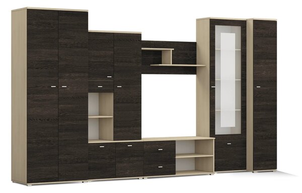 Mobilier cameră de zi Arves (jaseň + stejar canterbury). Promo -15%. 1014008