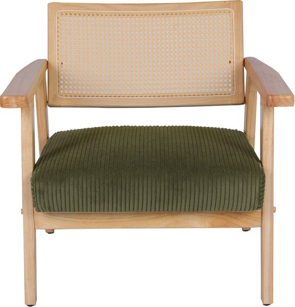 Fotoliu Villaine rattan verde 65,5/68,5/72,5 cm